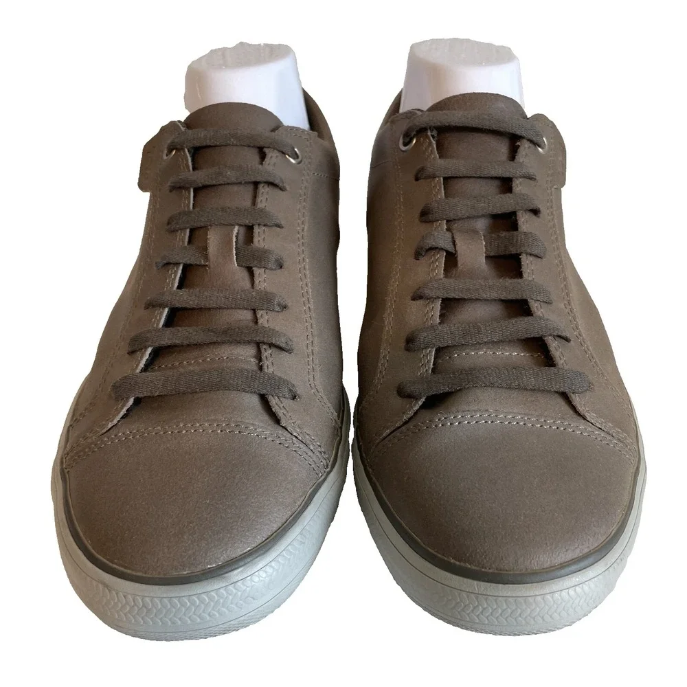 Teva Mens Cap Toe Brown Leather Laced‎ Casual Sneakers, Size 10